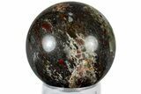 Polished Seftonite (Bloodstone/Heliotrope) Sphere - Africa #309009-1